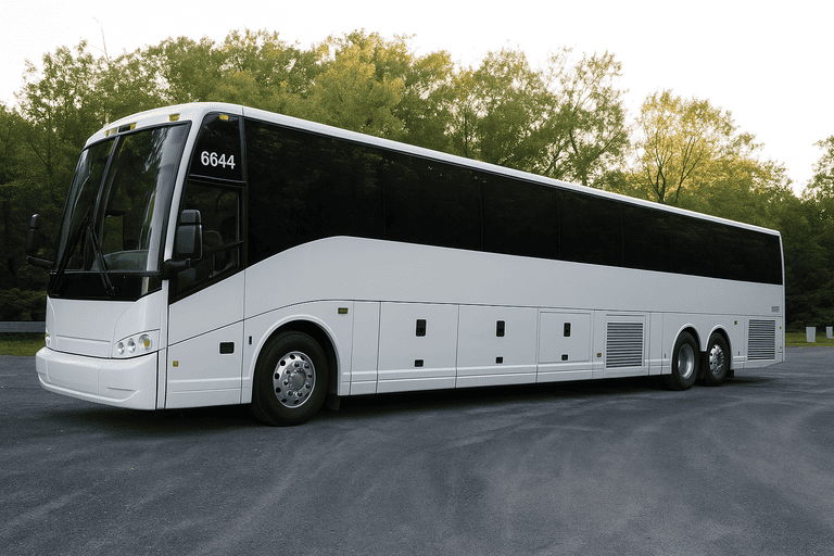 exterior of Apex Minibus Company coach bus