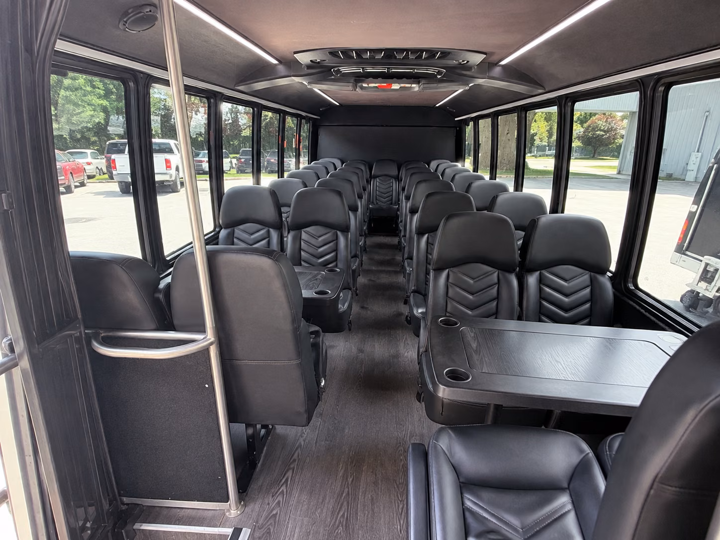 apex 20 passenger minibus inside