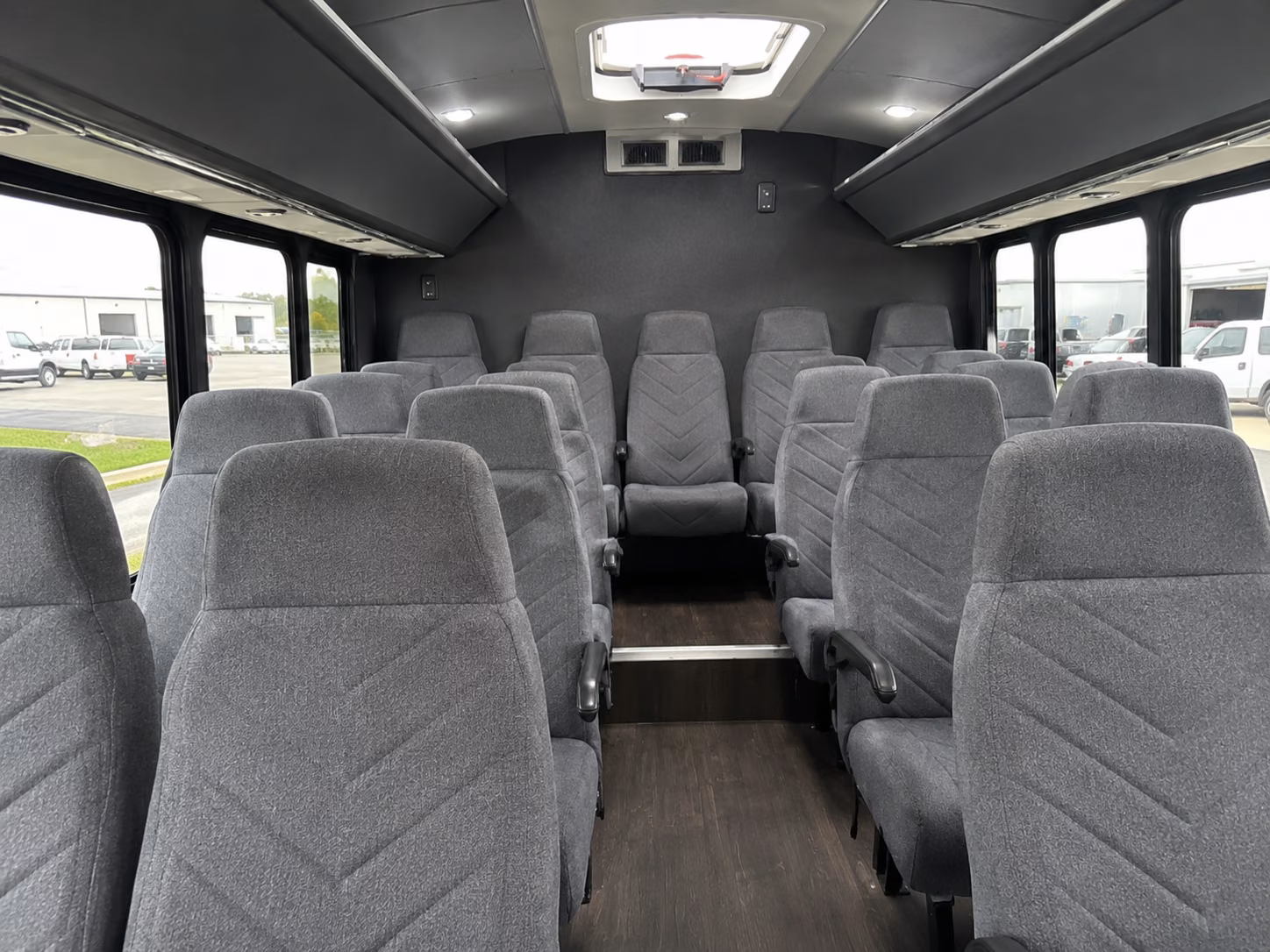 apex 20 passenger minibus interior