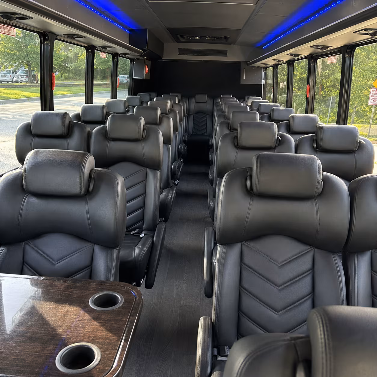 apex 25 passenger minibus inside