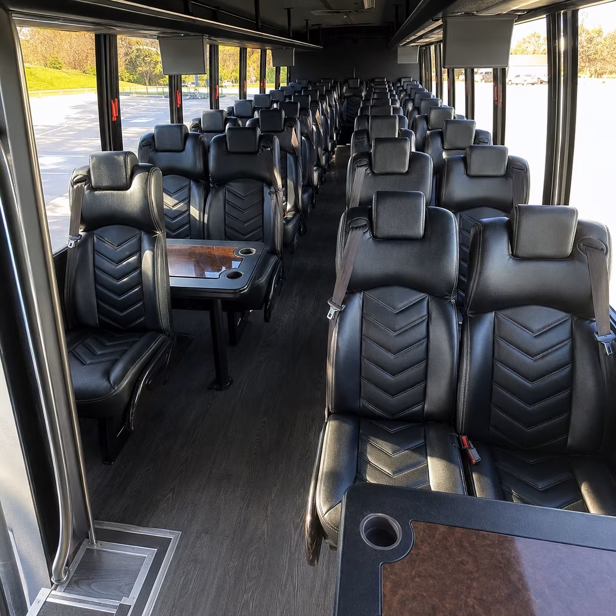 apex 25 passenger minibus interior