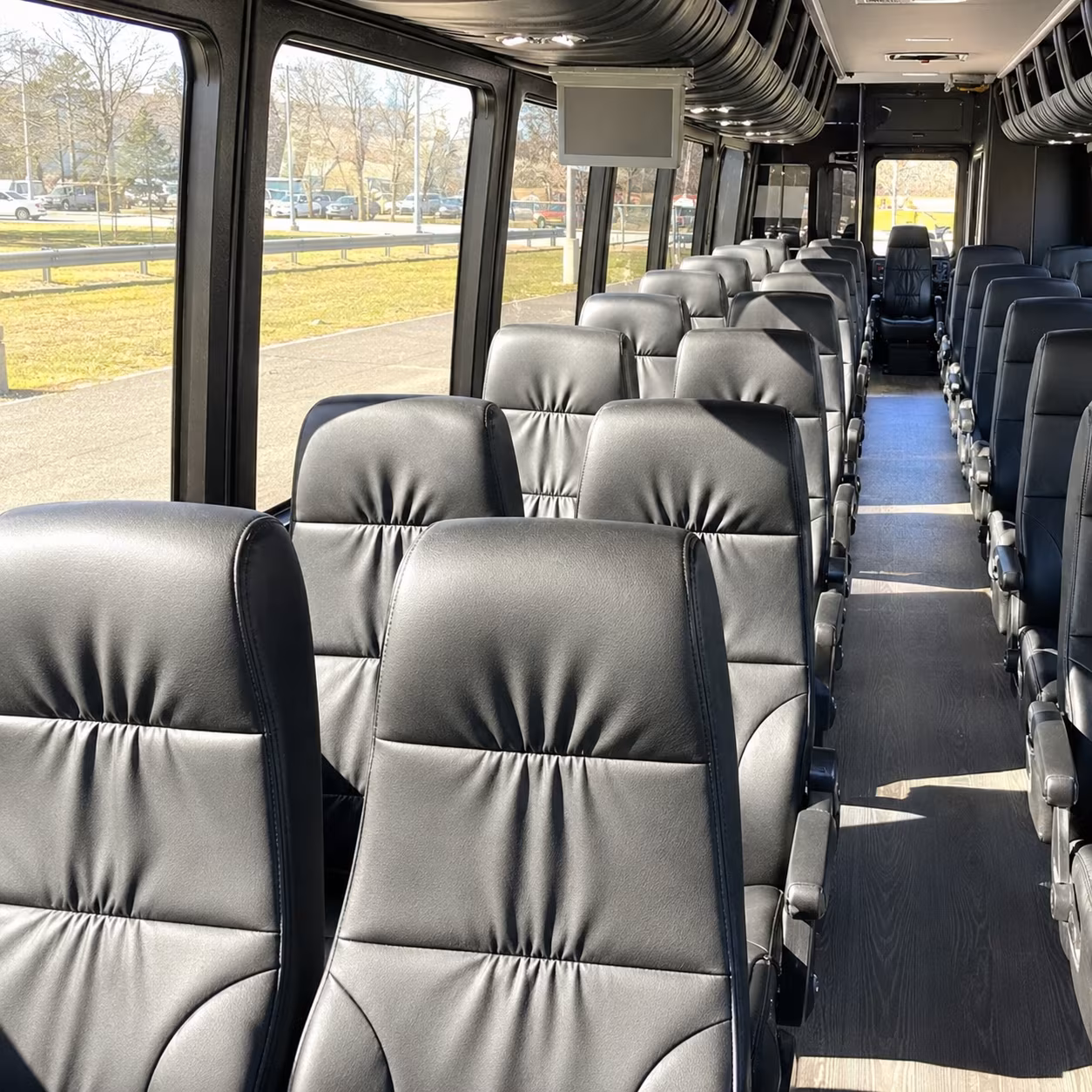 apex 28 passenger minibus inside
