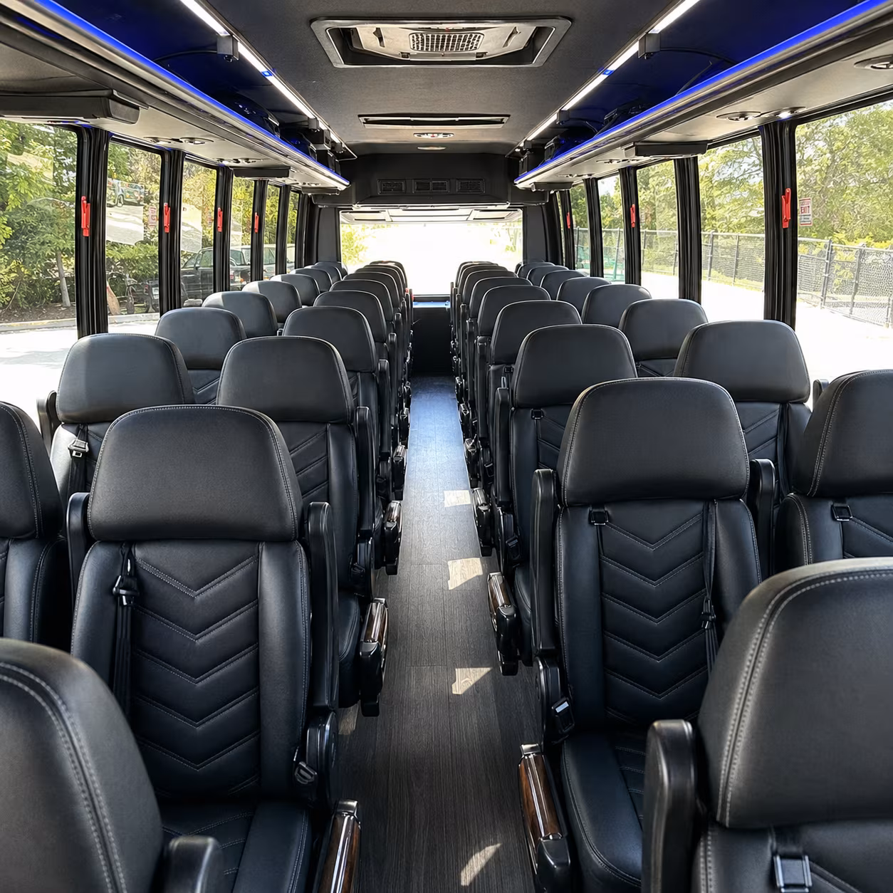apex 30 passenger minibus inside