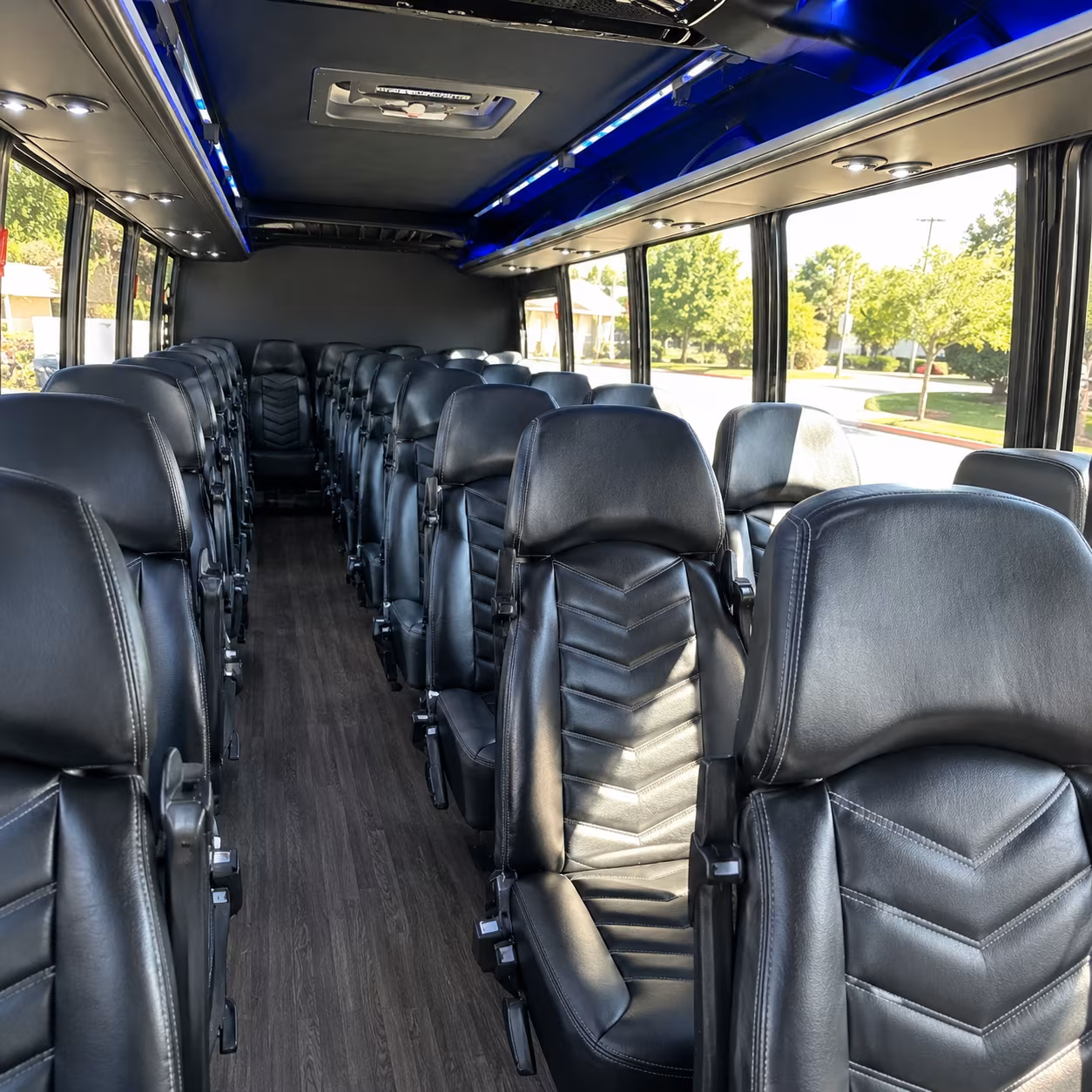apex 30 passenger minibus interior