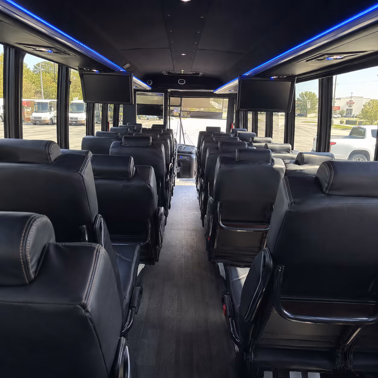 apex 35 passenger minibus inside