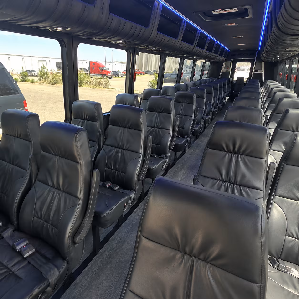apex 35 passenger minibus interior
