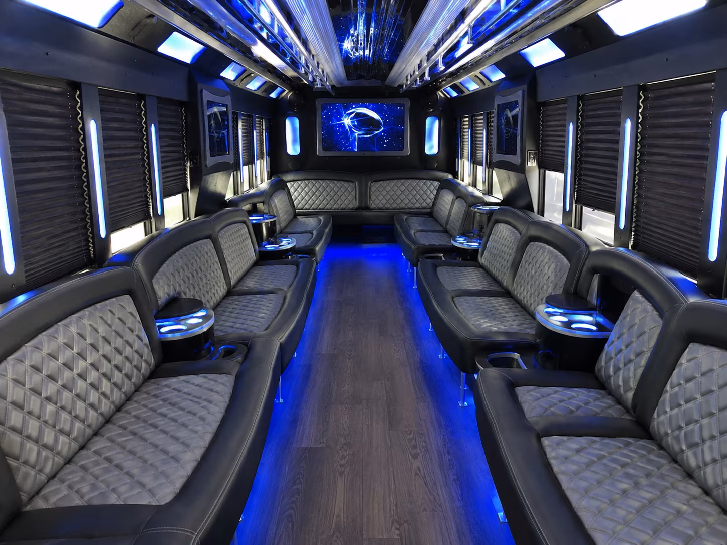 apex wedding party bus rental