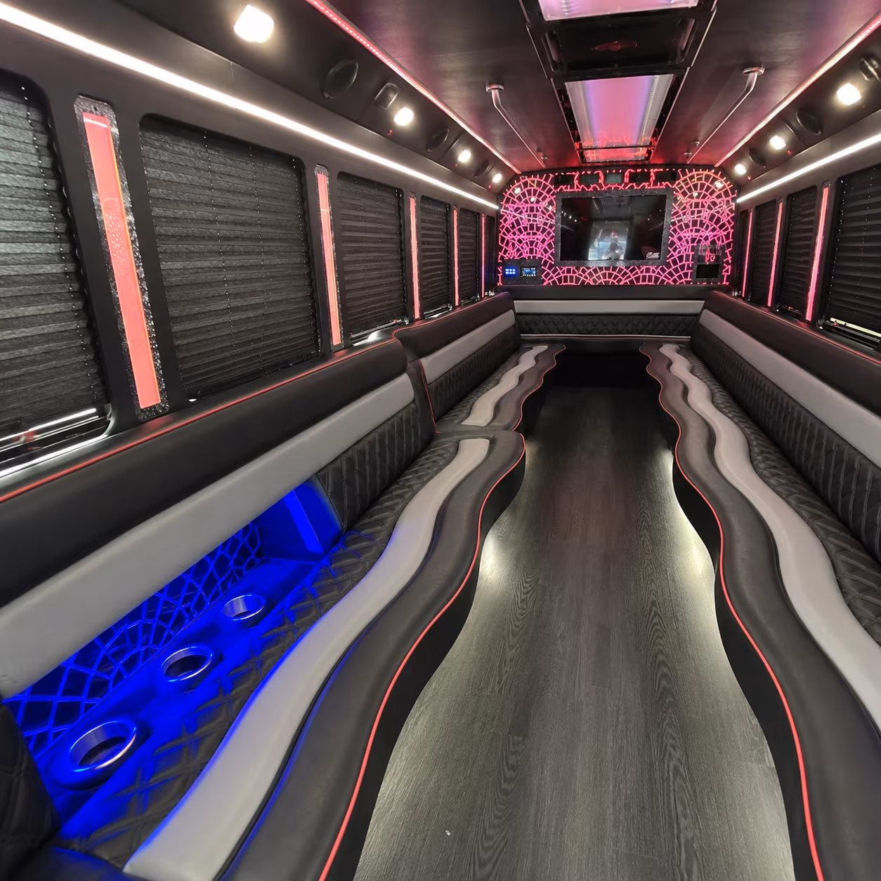 convention evening event bus rentals around downtown raleigh and cary