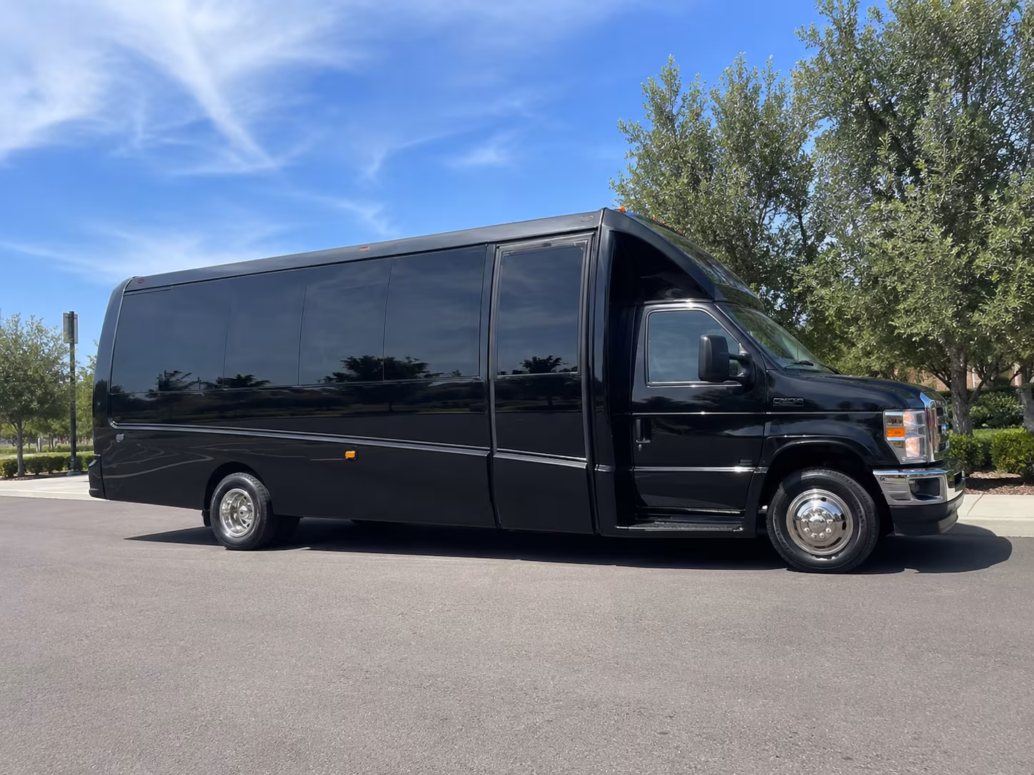 minibuses for apex students heading to marbles kids museum